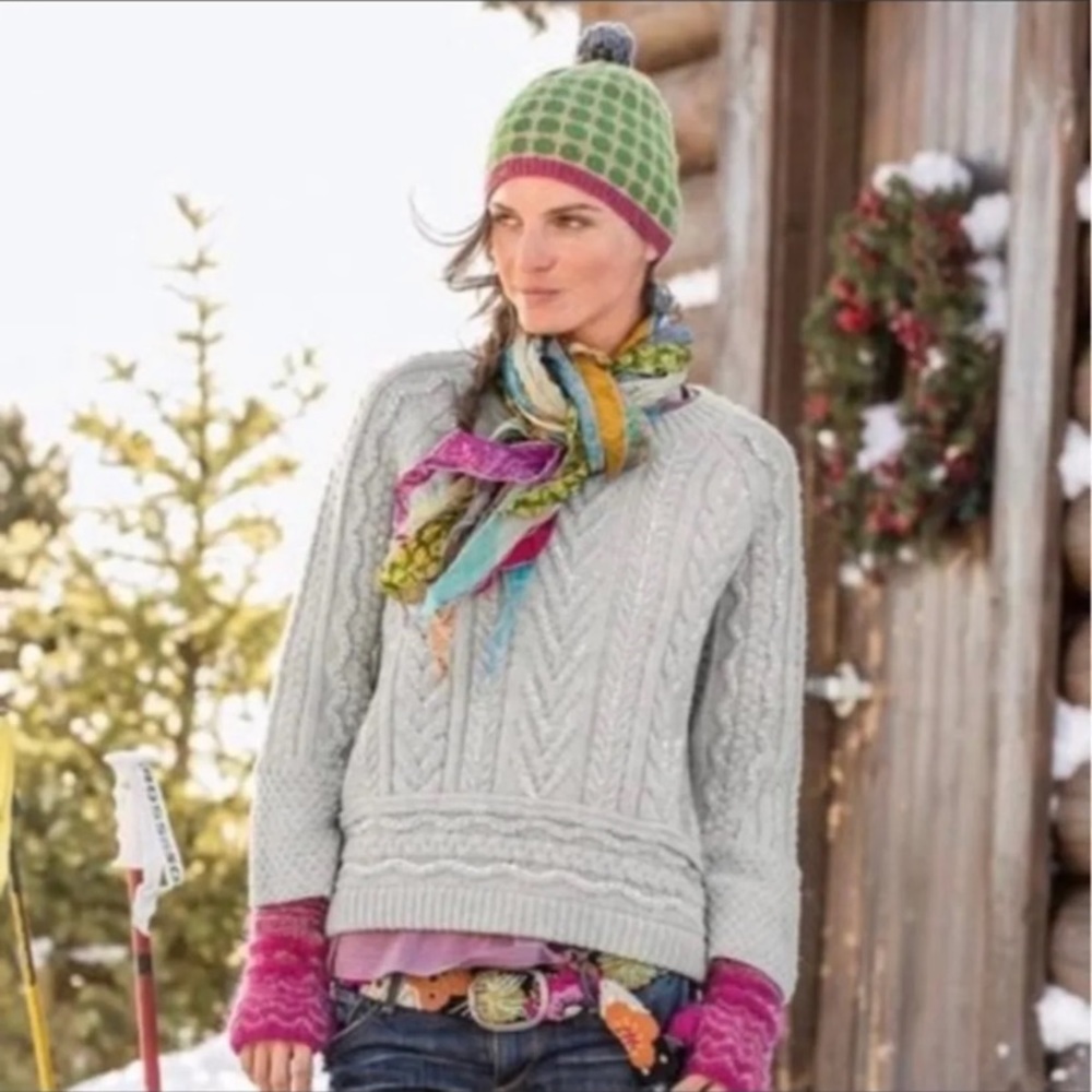 Sundance Touch of Magic Lambswool Knit Sweater L.